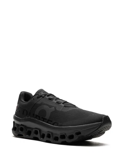 On Running Womens Black Black Cloudmonster Void Mesh Low-top Trainers In Black