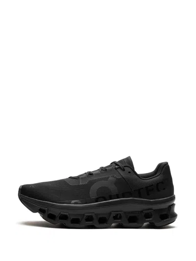 On Running Womens Black Black Cloudmonster Void Mesh Low-top Trainers In Black
