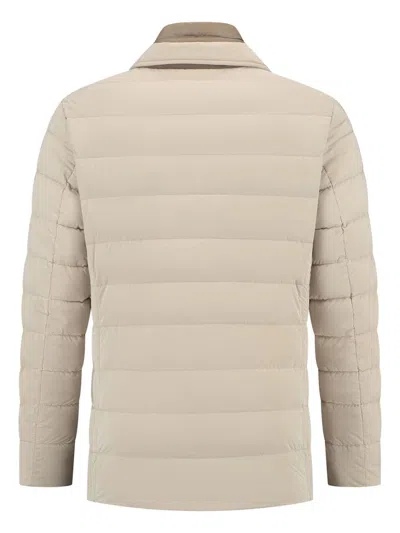 Moorer Button-up Jacket In Neutrals