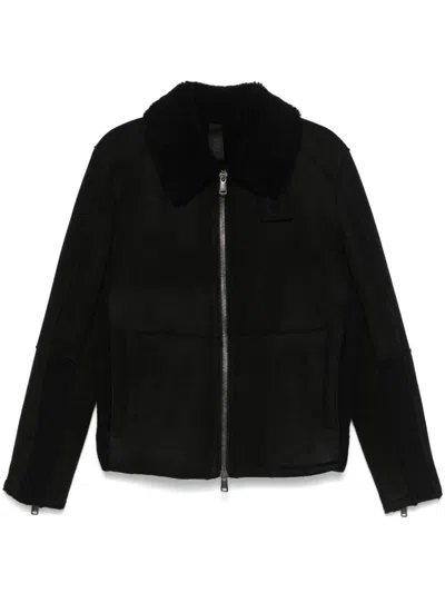 Shop Transit Suede Jacket In Black