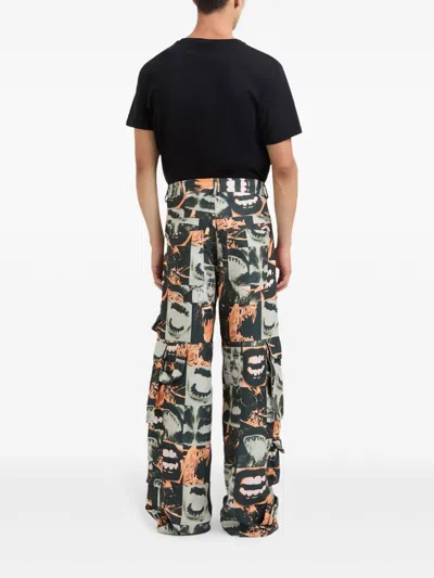 Gcds Graphic-print Trousers In Black