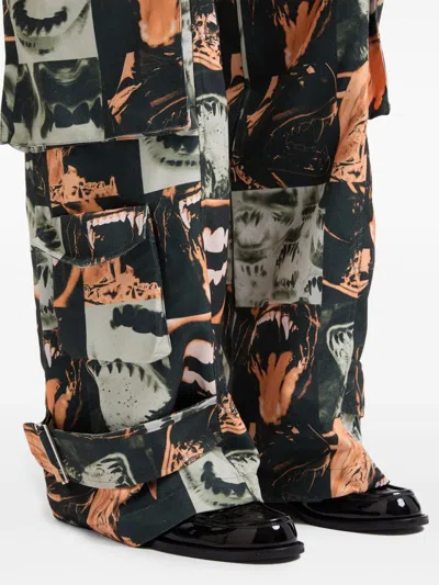 Gcds Graphic-print Trousers In Black