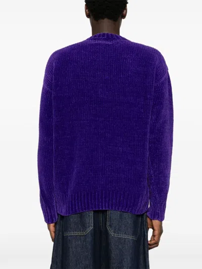 Bonsai Chenille Sweater In Purple