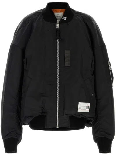 Miharayasuhiro Maison Mihara Yasuhiro Black Nylon Bomber Jacket In Black