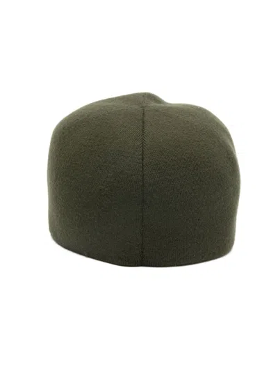 C.p. Company Logo-intarsia Cap In Green