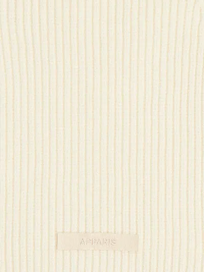 Apparis Cara Logo Patch Beanie In White