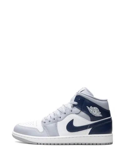 Jordan Men's Air  1 Mid Shoes In Grey
