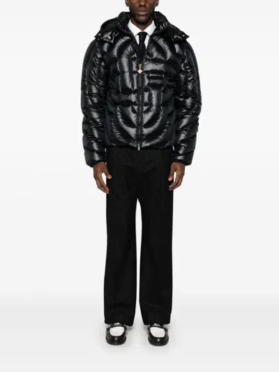 Casablanca Black Quilted Puffer Down Jacket In Black