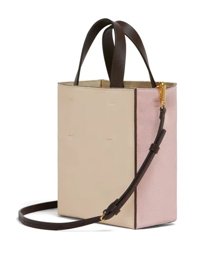 Marni Mini Museo Tote Bag In Pink