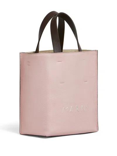 Marni Mini Museo Tote Bag In Pink