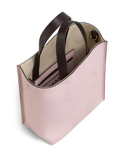 Marni Mini Museo Tote Bag In Pink