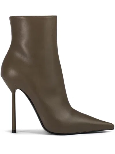 Le Silla 120mm Bella Ankle Boots In Green