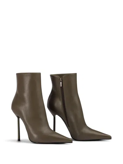 Le Silla 120mm Bella Ankle Boots In Green