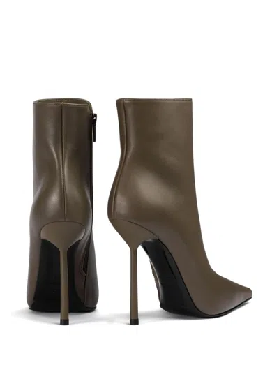 Le Silla 120mm Bella Ankle Boots In Green