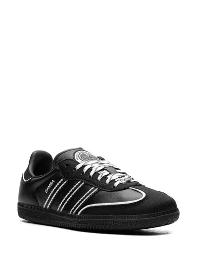Adidas Originals Toc Samba Og "black/white/silver" Sneakers In Black
