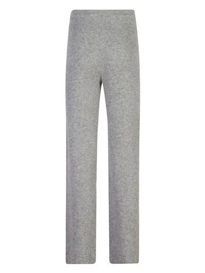 Shop Le Tricot Perugia Wool Trousers In Grey