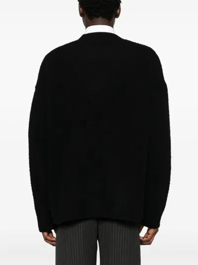 Emporio Armani Logo-print Sweater In Black