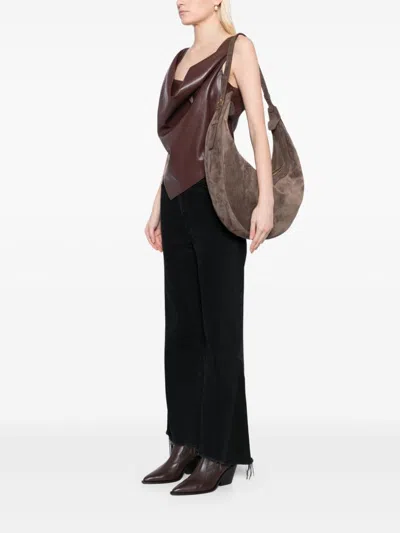 Khaite Augustina Hobo Bag In Brown