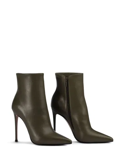 Le Silla 120mm Bella Ankle Boots In Green