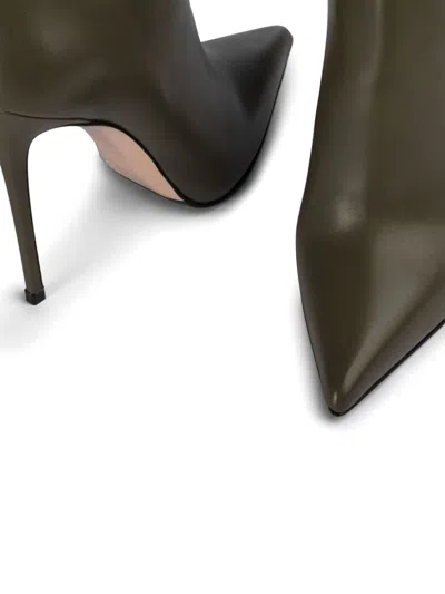 Le Silla 120mm Bella Ankle Boots In Green