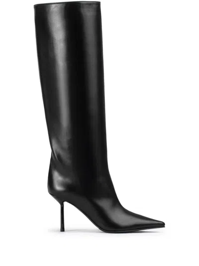 Shop Le Silla 80mm Bella Boots In Black