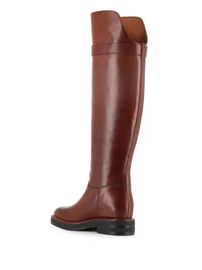 Chloé Coddington Leather Over-the-knee Boots In Brown