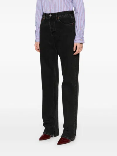 Shop Gucci Straight-leg Jeans In Black