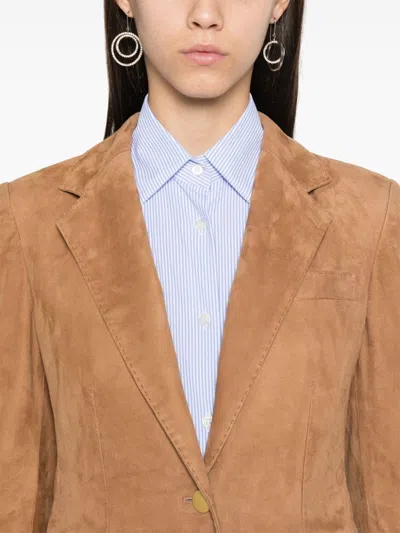 Shop Tagliatore Sophie Blazer In Brown