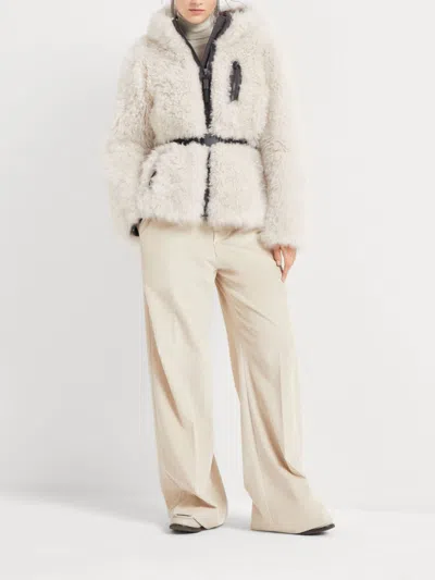 Brunello Cucinelli Corduroy Wide-leg Trousers In Neutrals