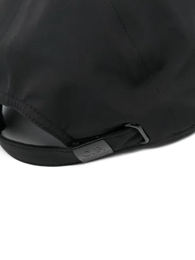 Shop C.p. Company Logo-stamp Cap In Black