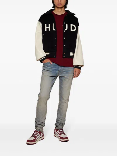 Rhude Collegiate Bomber Jacket In Black