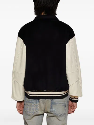 Rhude Collegiate Bomber Jacket In Black