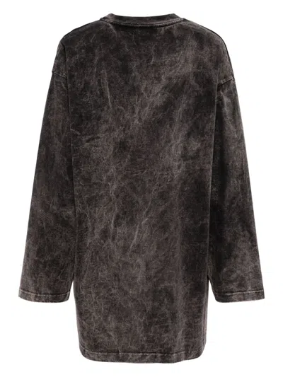 Stella Mccartney Womens Washed Grey Cat-print Relaxed-fit Cotton-jersey Sweatshirt In Grey