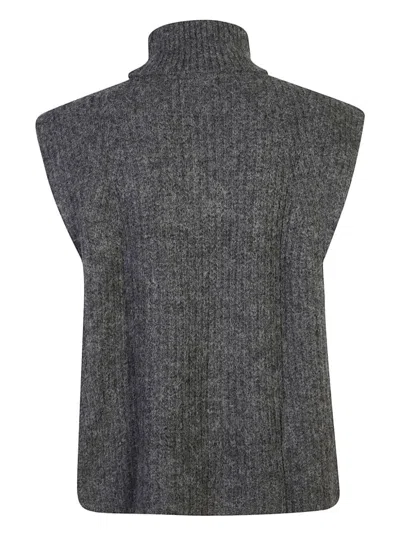 Isabel Marant Étoile Megan Alpaca Blend Knit Vest In Grey