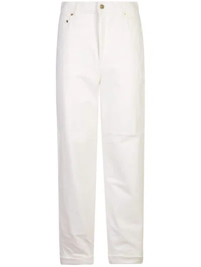 Golden Goose High-rise Wide-leg Jeans In White