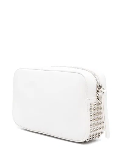 John Richmond Stud-embellished Shoulder Bag In White