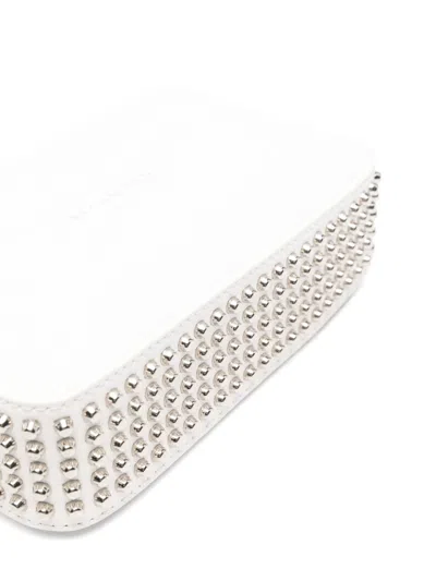 John Richmond Stud-embellished Shoulder Bag In White