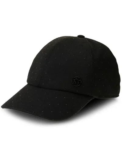 Maison Michel Tiger Cap In Black
