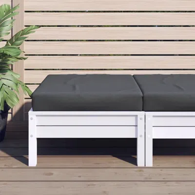 Vidaxl Floor Pallet Cushion 23.6"x23.6"x2.4" Anthracite Fabric, 315076