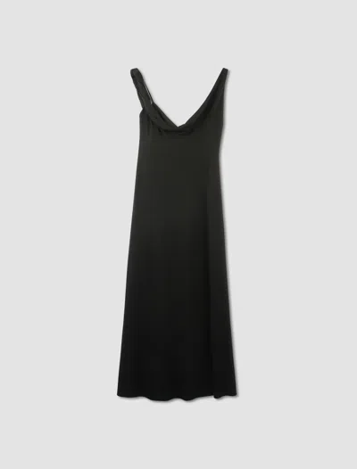 Shop Totême Twist Dress In Nero