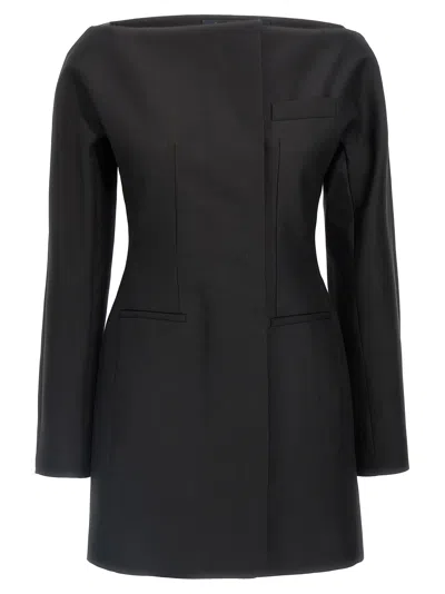 Shop Jacquemus La Robe Spalla Dresses In Black