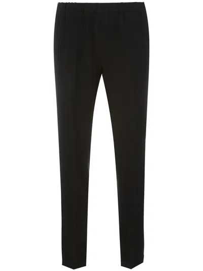 Alberto Biani Stripe Detail Tailored Trousers In Black