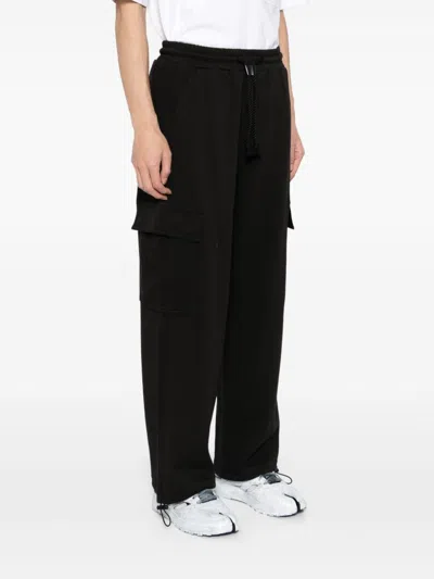 Five Cm Logo-patch Cargo Track Pants In Black