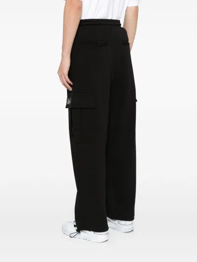 Five Cm Logo-patch Cargo Track Pants In Black