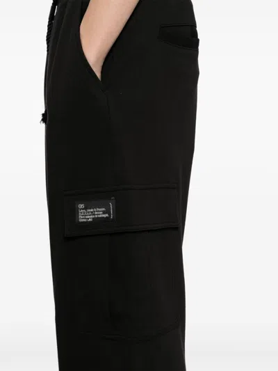 Five Cm Logo-patch Cargo Track Pants In Black