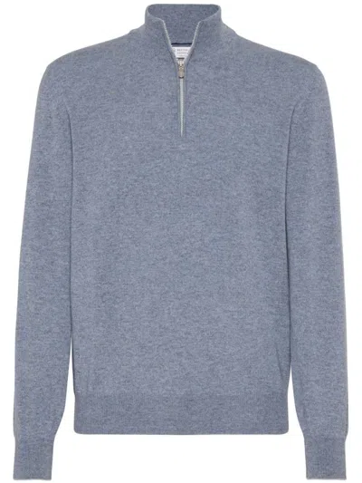 Shop Brunello Cucinelli Sweaters Clear Blue