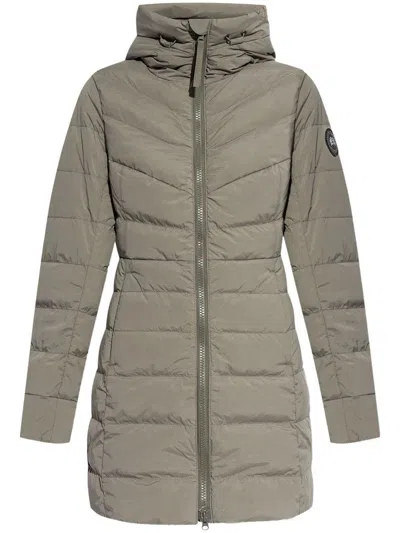 Shop Canada Goose Clair Midi Down Jacket In Grey