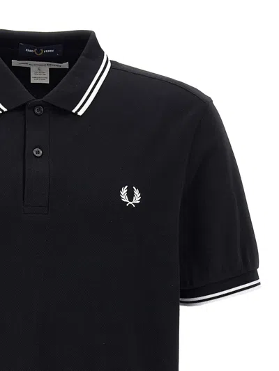 Comme Des Garçons Fred Perry Strong Will Polo Shirt In Multicolor