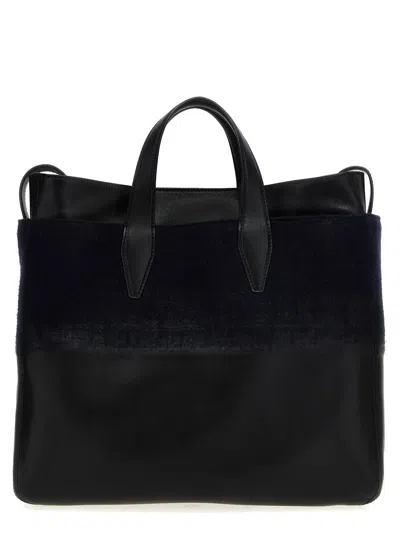 Shop Dries Van Noten 'bm242' Shopping Bag In Blue