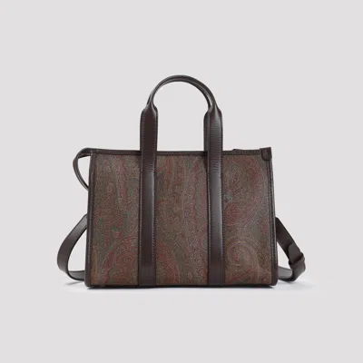 Shop Etro Handbag In Brown